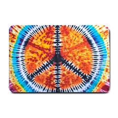 Tie Dye Peace Sign Small Doormat by Ket1n9