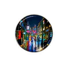 Abstract Vibrant Colour Cityscape Hat Clip Ball Marker by Ket1n9