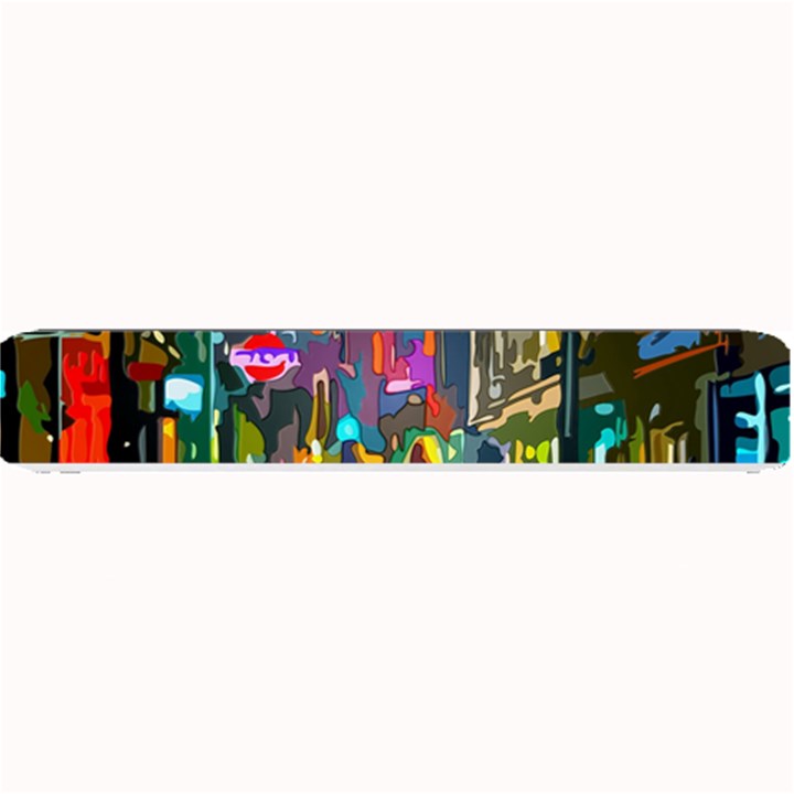 Abstract Vibrant Colour Cityscape Small Bar Mat