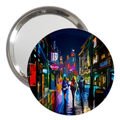 Abstract Vibrant Colour Cityscape 3  Handbag Mirrors by Ket1n9