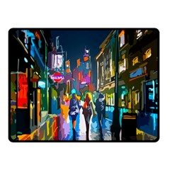 Abstract Vibrant Colour Cityscape Two Sides Fleece Blanket (small) by Ket1n9