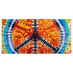 Tie Dye Peace Sign Banner And Sign 8  X 4  by Ket1n9