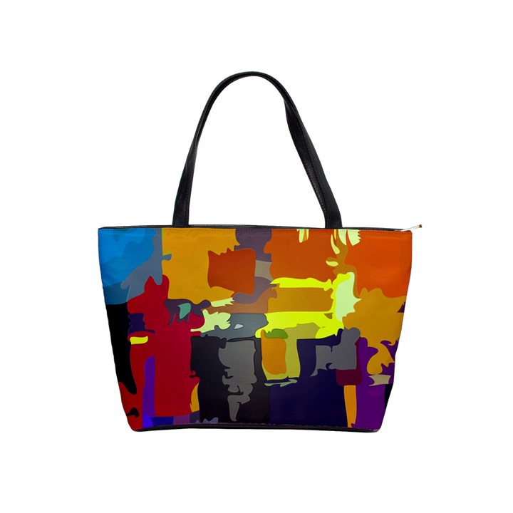 Abstract Vibrant Colour Classic Shoulder Handbag