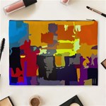 Abstract Vibrant Colour Cosmetic Bag (XL) Back