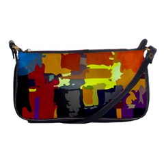 Abstract Vibrant Colour Shoulder Clutch Bag by Ket1n9