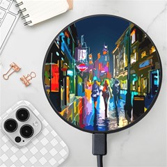 Abstract Vibrant Colour Cityscape Wireless Fast Charger(black) by Ket1n9