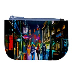 Abstract Vibrant Colour Cityscape Large Coin Purse by Ket1n9