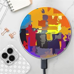 Abstract Vibrant Colour Wireless Fast Charger(white) by Ket1n9