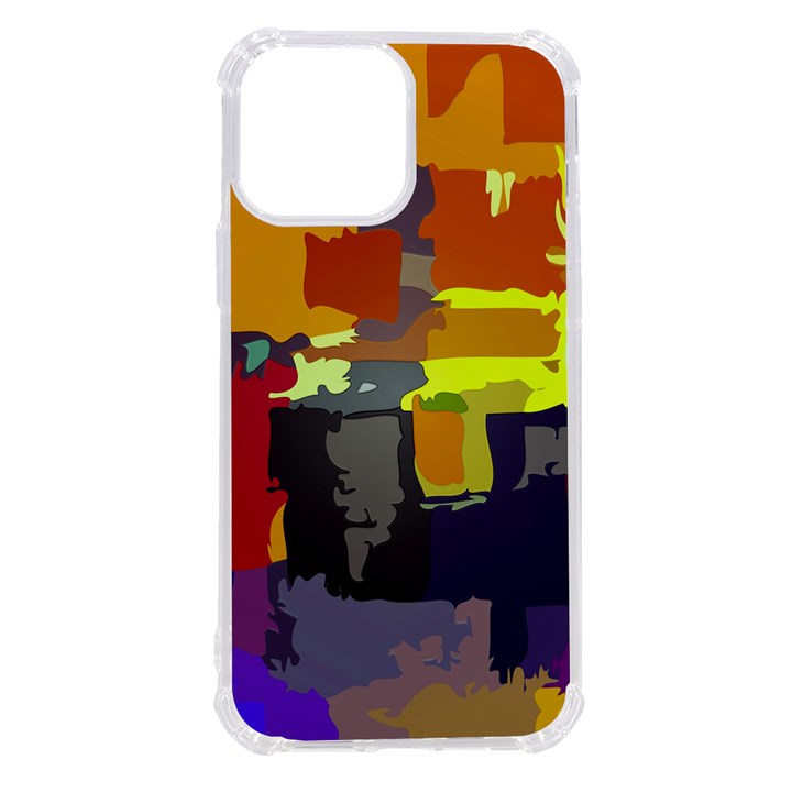 Abstract Vibrant Colour iPhone 13 Pro Max TPU UV Print Case