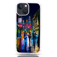 Abstract Vibrant Colour Cityscape Iphone 13 Mini Tpu Uv Print Case by Ket1n9