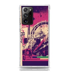 Pink City Retro Vintage Futurism Art Samsung Galaxy Note 20 Ultra Tpu Uv Case by Ket1n9