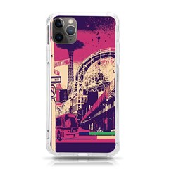 Pink City Retro Vintage Futurism Art Iphone 11 Pro Max 6 5 Inch Tpu Uv Print Case by Ket1n9