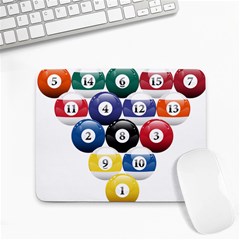 Racked Billiard Pool Balls Small Mousepad by Ket1n9