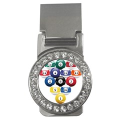 Racked Billiard Pool Balls Money Clips (cz)  by Ket1n9