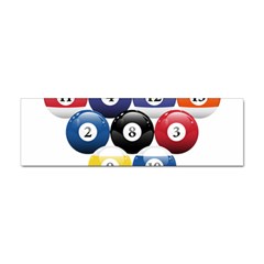 Racked Billiard Pool Balls Sticker (bumper) by Ket1n9