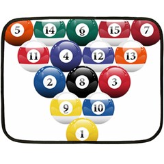 Racked Billiard Pool Balls Fleece Blanket (mini) by Ket1n9