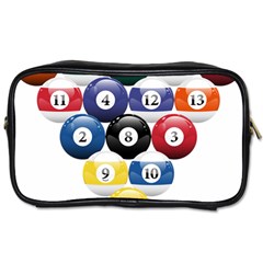 Racked Billiard Pool Balls Toiletries Bag (two Sides) by Ket1n9