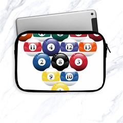 Racked Billiard Pool Balls Apple Ipad Mini Zipper Cases by Ket1n9