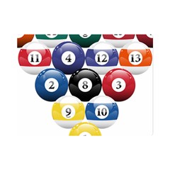 Racked Billiard Pool Balls Premium Plush Fleece Blanket (mini) by Ket1n9