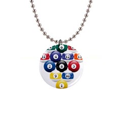 Abstract Vibrant Colour Botany 1  Button Necklace by Ket1n9