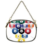 Abstract Vibrant Colour Botany Chain Purse (Two Sides) Front