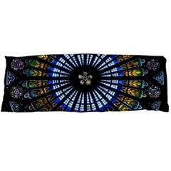 Stained Glass Rose Window In France s Strasbourg Cathedral Body Pillow Case Dakimakura (two Sides) by Ket1n9