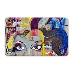 Graffiti Mural Street Art Painting Magnet (rectangular) by Ket1n9