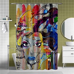 Graffiti Mural Street Art Painting Shower Curtain 48  X 72  (small)  by Ket1n9