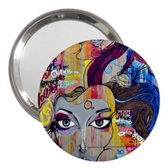 Graffiti Mural Street Art Painting 3  Handbag Mirrors by Ket1n9