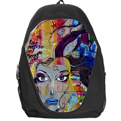 Graffiti Mural Street Art Painting Backpack Bag by Ket1n9