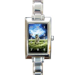 Astronaut Rectangle Italian Charm Watch by Ket1n9