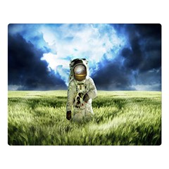 Astronaut Two Sides Premium Plush Fleece Blanket (large) by Ket1n9