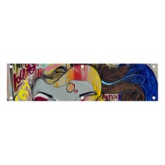 Graffiti Mural Street Art Painting Banner And Sign 4  X 1  by Ket1n9