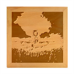 Astronaut Wood Photo Frame Cube by Ket1n9