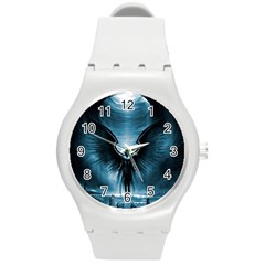 Rising Angel Fantasy Round Plastic Sport Watch (m) by Ket1n9