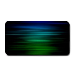 Blue And Green Lines Medium Bar Mat by Ket1n9