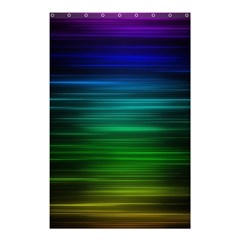 Blue And Green Lines Shower Curtain 48  X 72  (small)  by Ket1n9