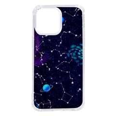 Realistic Night Sky Poster With Constellations Iphone 14 Pro Max Tpu Uv Print Case