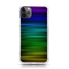 Blue And Green Lines Iphone 11 Pro Max 6 5 Inch Tpu Uv Print Case by Ket1n9