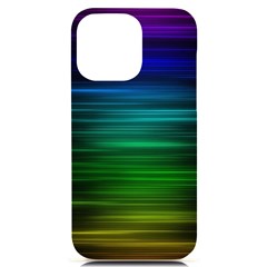 Blue And Green Lines Iphone 14 Pro Max Black Uv Print Case by Ket1n9