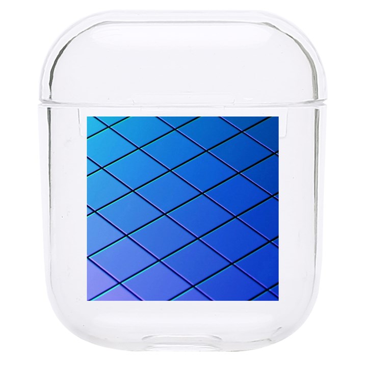 Blue Pattern Plain Cartoon Hard PC AirPods 1/2 Case