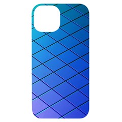 Blue Pattern Plain Cartoon Iphone 14 Black Uv Print Case by Ket1n9