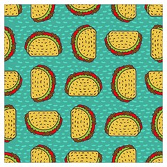 Taco Drawing Background Mexican Fast Food Pattern Lightweight Scarf  by Ket1n9