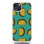 Taco Drawing Background Mexican Fast Food Pattern iPhone 13 TPU UV Print Case Front