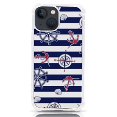 Seamless Marine Pattern Iphone 13 Mini Tpu Uv Print Case by Ket1n9