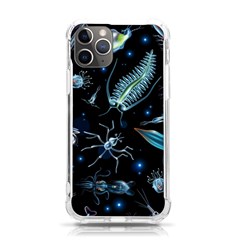 Colorful Abstract Pattern Consisting Glowing Lights Luminescent Images Marine Plankton Dark Backgrou Iphone 11 Pro 5 8 Inch Tpu Uv Print Case by Ket1n9