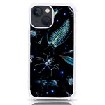 Colorful Abstract Pattern Consisting Glowing Lights Luminescent Images Marine Plankton Dark Backgrou iPhone 13 mini TPU UV Print Case Front