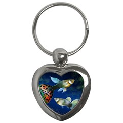 Marine Fishes Key Chain (heart) by Ket1n9