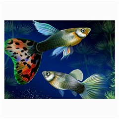 Marine Fishes Large Glasses Cloth (2 Sides) by Ket1n9