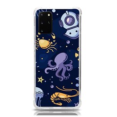 Marine Seamless Pattern Thin Line Memphis Style Samsung Galaxy S20plus 6 7 Inch Tpu Uv Case by Ket1n9